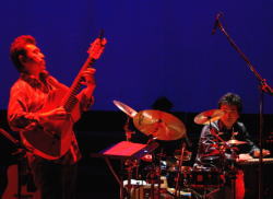 with percussion